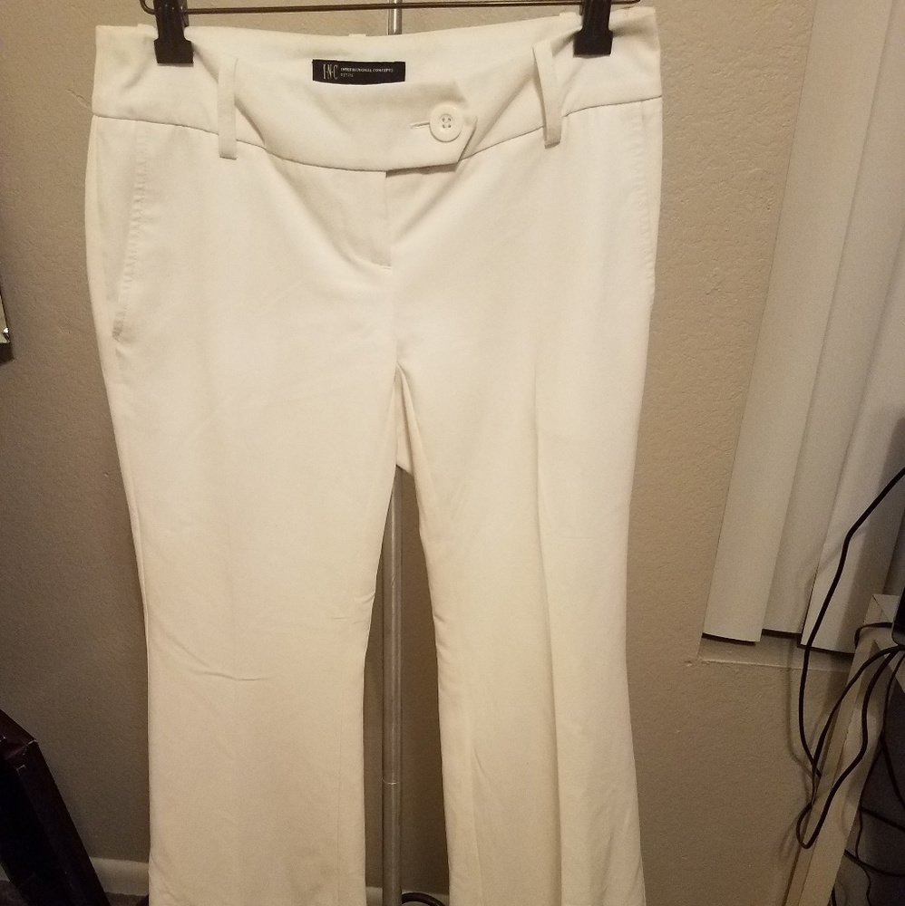 INC cream dress pants